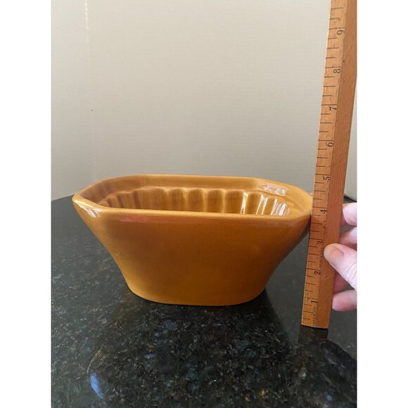 Crate & Barrel 9" Wide Ceramic Pumpkin Baking Mold - Picture 4 of 8
